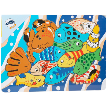 Пазл дерев'яний магнітний Legler Морські мешканці (8185/35270) - Pampik - 2