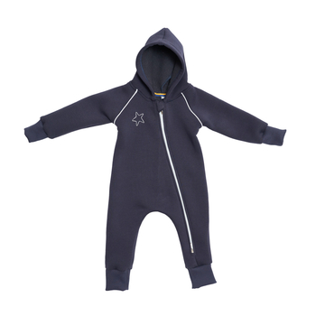 Ромпер Twins Зірочка, трикотажний, утеплений, р.74, блакитний (2022-КTУ74-04) - Pampik