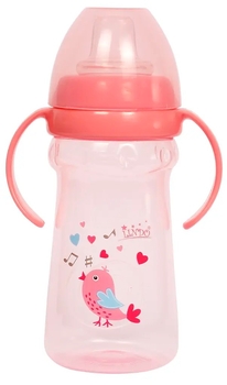 Поїльник-непроливайка Lindo Cool, з силіконовим носиком, 6+ міс., 300 мл, рожевий (LI 114 рож) - Pampik