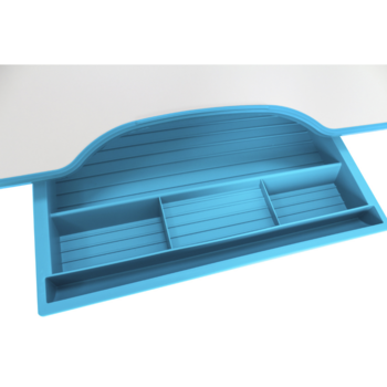 Комплект дитячих меблів Cubby парта та стілець трансформери Vanda Blue - Pampik - 16