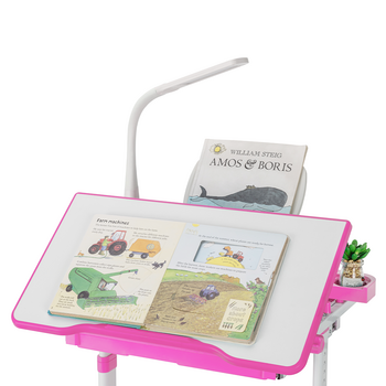 Комплект дитячих меблів FunDesk парта та стілець трансформери Bellissima Pink - Pampik - 5