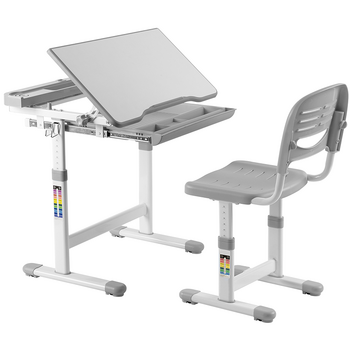 Комплект дитячих меблів FunDesk парта та стілець трансформери Сantare Grey - Pampik - 3