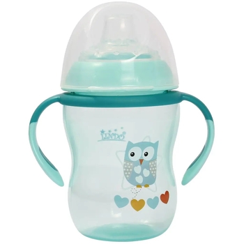 Поїльник-непроливайка Lindo Premium, з силіконовим носиком, 6+ міс., 260 мл, бірюзовий (А 42 зел) - Pampik
