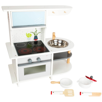 Игровая кухня деревянная Legler, 45х22х42 см, белый (11159/36967) - Pampik - 3