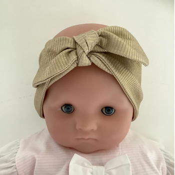 Повязка на голову NL Baby, 9-12 мес., золотой (0000/31516) - Pampik - 2