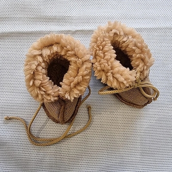 Пінетки NL Baby, вовняні, 0-3 міс., коричневий (0000/37177) - Pampik - 7