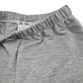 Піжама NL Baby з довгими рукавами, бавовняна, утеплена, 4 роки, біло-сірий (00530/37882) - Pampik - 7