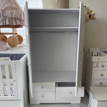 Шафа NL Baby, 180х95х51 см, білий (0000/31850) - Pampik - 4