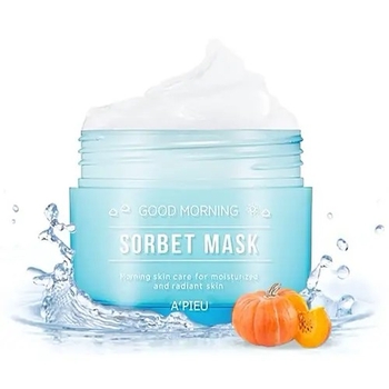 Зволожуюча маска-щербет для обличчя A'pieu Good Morning Sorbet Mask, 110 мл - Pampik - 2