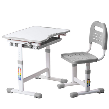 Комплект дитячих меблів FunDesk парта та стілець трансформери Sole Grey - Pampik