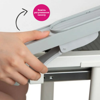 Комплект дитячих меблів FunDesk парта + стілець трансформери Littonia Grey - Pampik - 10