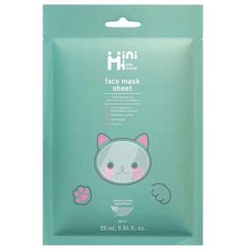 Тканевая маска для лица MiniMi Оливка, 25 мл - Pampik