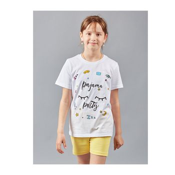 Піжама, що світиться Garnamama Neon PG Summer 158 Білий Жовтий (817149.9877329) - Pampik - 6