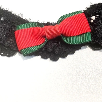 Повязка на голову NL Baby, 9-12 мес., черный с красным (0000/34284) - Pampik - 2