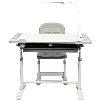 Комплект дитячих меблів FunDesk парта + стілець трансформери Littonia Grey - Pampik - 3