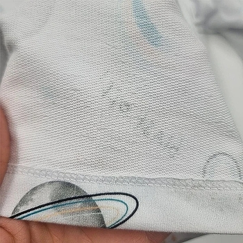 Піжама NL Baby з довгими рукавами, бавовняна, утеплена, 4 роки, біло-сірий (00530/37882) - Pampik - 6