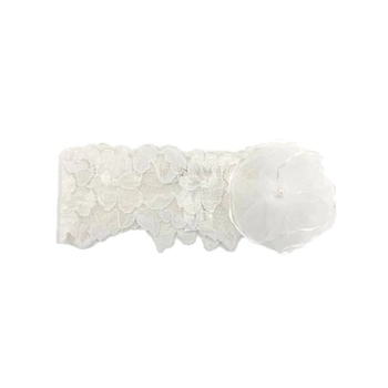 Повязка на голову NL Baby, кружево, 0-9 мес., белый (0000/34280) - Pampik