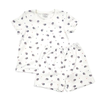 Піжама NL Baby з короткими рукавами та шортами, бавовняна, 5 років, білий (042/37642) - Pampik