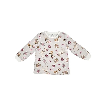 Піжама NL Baby Monnalisa з довгими рукавами, бавовняна, 4 роки, сірий (006/37868) - Pampik - 2