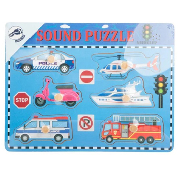 Пазл дерев'яний музичний Legler Транспорт (10730/31434) - Pampik - 3