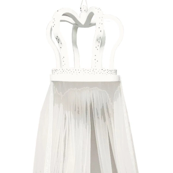 Набор NL Baby: подвесной держатель для балдахина Корона и балдахин, белый (0000/31703) - Pampik