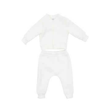 Костюм Twins Україна, трикотажний, утеплений, р.68, світло-бежевий (W-120-КТУУ-68-202) - Pampik