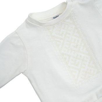 Костюм святковий Twins, з вишивкою, інтерлок, р.68, світло-бежевий (W-124-TCW68-202) - Pampik - 3