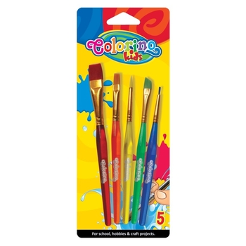 Набір пензлів Colorino, акрилові, 5 шт. (32599PTR) - Pampik