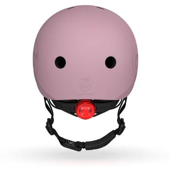 Шолом захисний дитячий Scoot and Ride з ліхтариком, розмір S/M (51-53 см), пастельно-бузковий (SR-190605-WILDBERRY) - Pampik - 4