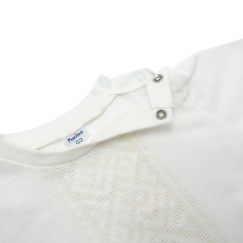 Костюм святковий Twins, з вишивкою, інтерлок, р.74, світло-бежевий (W-124-TCW74-202) - Pampik - 2