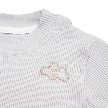 Пижама для девочки Twins Ego Organic, интерлок, р.80, серый (W-191-TEGOPD-10) - Pampik - 2