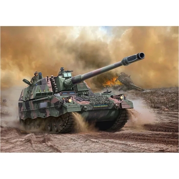 Сборная модель-копия Revell набор САУ Panzerhaubitze 2000, версия UA, уровень 4, масштаб 1:72, 130 деталей (RVL-63347) - Pampik - 7