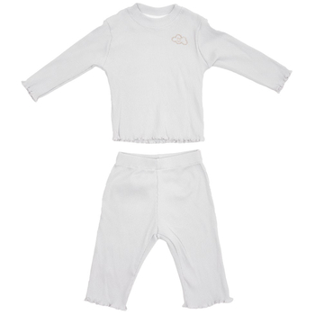 Пижама для девочки Twins Ego Organic, интерлок, р.80, серый (W-191-TEGOPD-10) - Pampik