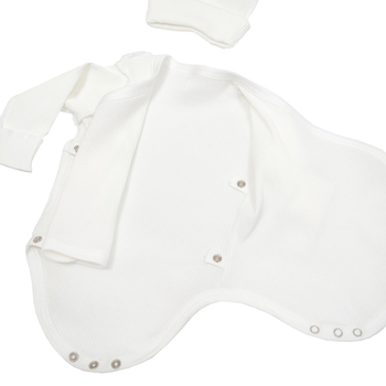 Комплект одягу Twins Ego Organic, інтерлок, р.50, молочний (W-191-TPEGO50-202) - Pampik - 3