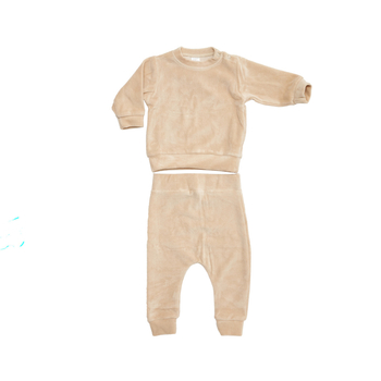 Костюм велюровый Twins, р.68, бежевый (W-120-КВТ-68-02) - Pampik