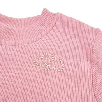 Пижама для девочки Twins Ego Organic, интерлок, р.80, пудровый (W-191-TEGOPD-24) - Pampik - 2