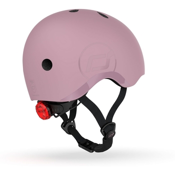 Шолом захисний дитячий Scoot and Ride з ліхтариком, розмір S/M (51-53 см), пастельно-бузковий (SR-190605-WILDBERRY) - Pampik - 5
