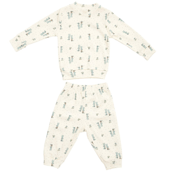 Піжама Twins Mimi Mornings Кролики, інтерлок, р.92, молочний (W-191-TMMIP92-13) - Pampik