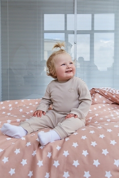 Піжама Twins Ego Organic, інтерлок, р.80, бежевий (W-191-TEGOP-02) - Pampik - 5