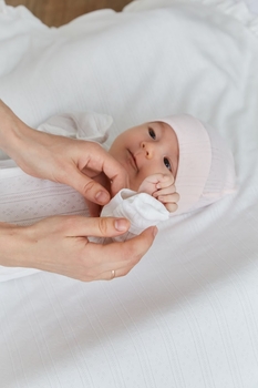 Чоловічок та шапочка Twins Softie, інтерлок, р.56, білий (W-191-TS2-56-01) - Pampik - 7