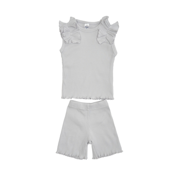 Летний костюм для девочки Twins Ego, р.80, серый (W125-TE80-10) - Pampik