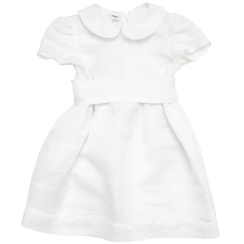 Сукня святкова Twins Belle, льон, р.86, білий (W-210-TBL86-01) - Pampik