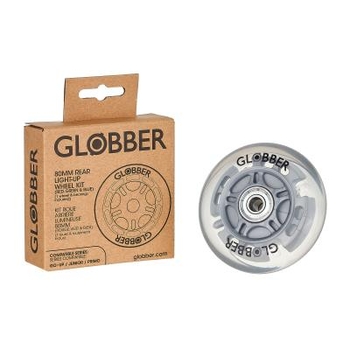 Запчастина до самокатів Globber серій Primo/Goup/Junior - заднє колесо, що світиться, 80 мм (538-005) - Pampik