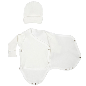 Комплект одягу Twins Ego Organic, інтерлок, р.52, молочний (W-191-TPEGO52-202) - Pampik - 2