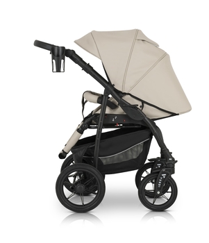 Універсальна коляска 3 в 1 Verdi Sonic Comfort 9023-VC-09 ecru/black skin - Pampik - 12