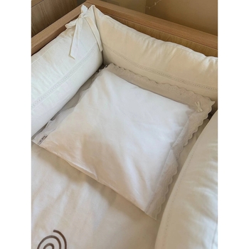 Подушка NL Baby з наволочкою, 35х35 см, білий (842/34642) - Pampik - 3