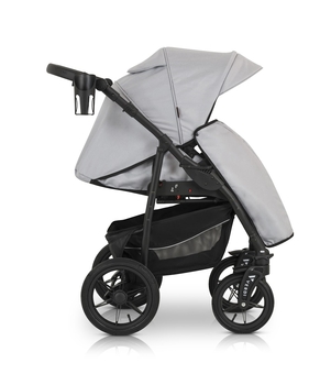 Универсальная коляска 3 в 1 Verdi Sonic Comfort 9023-VC-02 light gray skin - Pampik - 14