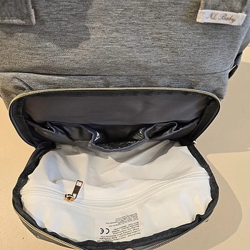 Рюкзак-кроватка портативная NL Baby, серый (0000/38450) - Pampik - 9