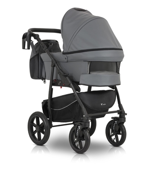 Универсальная коляска 3 в 1 Verdi Sonic Comfort 9023-VC-11 grey skin - Pampik - 6