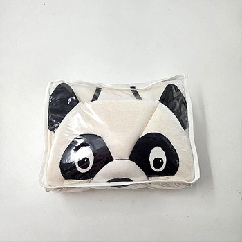 Вкладыш в стульчик для кормления NL Baby Панда, 62х30 см, белый (0000/28882) - Pampik - 5